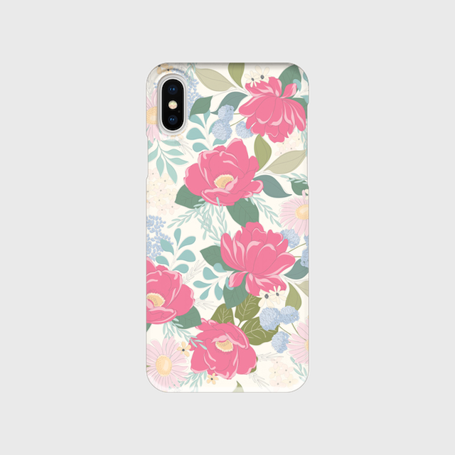 Iphone X Xs ケース 花束 パステル 花柄 Is Little