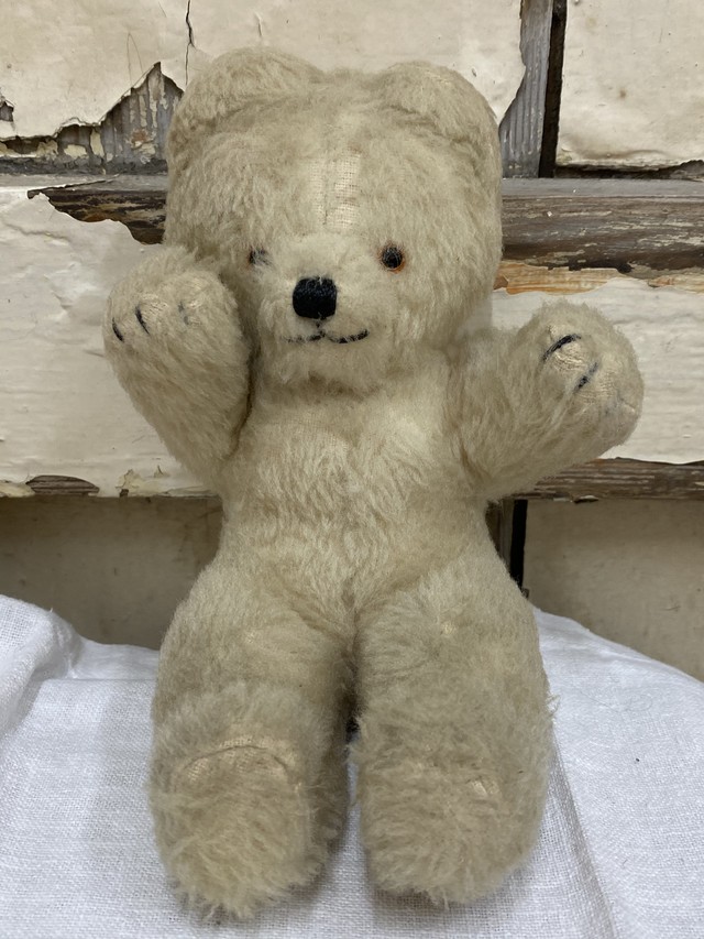 お手手をあげてるクマさんのぬいぐるみ イギリス製 60年代 ヴィンテージぬいぐるみ Weekendcats