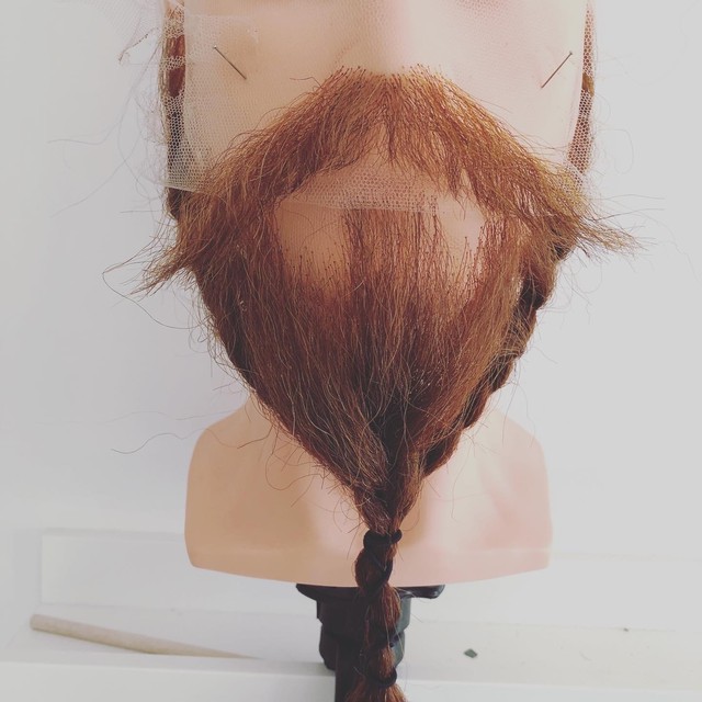 付け髭 セミロング コッパー 西川ひげ工房