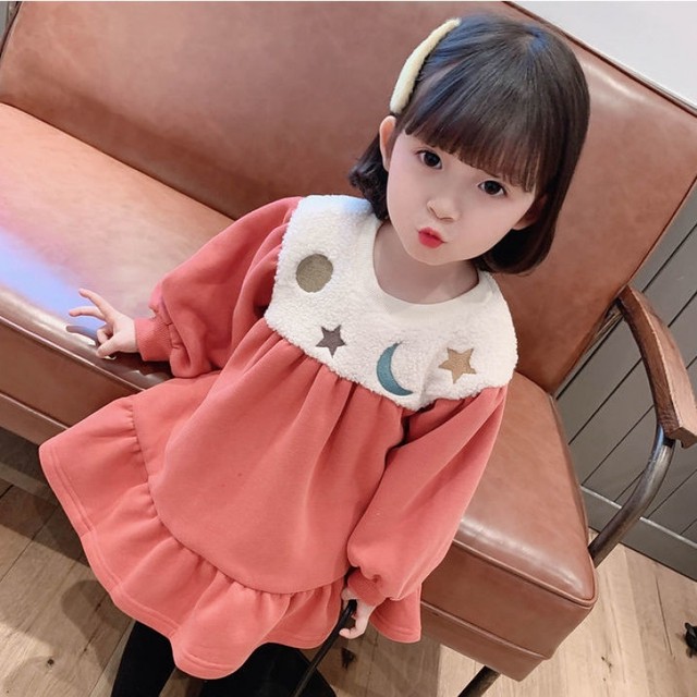 全２色 ワンピース 星 秋冬 月 おしゃれ 可愛い 子供 キッズ ベビー 赤ちゃん 男の子 女の子 子供服 Hay815 Berceau Select Shop ベルソー セレクトショップ キッズ 親子ペアetc