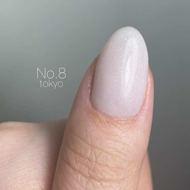 S153 シアースキングリッターホワイトグレー カラージェル No 8 Tokyo