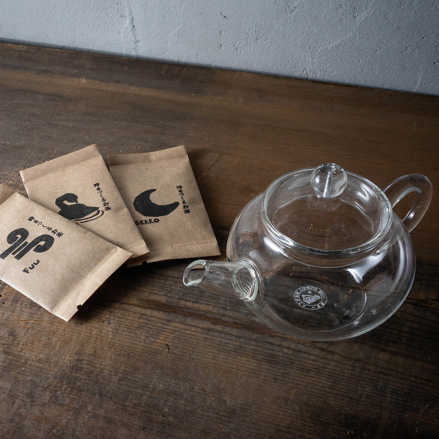 スターターセット:時をつくるお茶ミニパック＆ガラスの急須