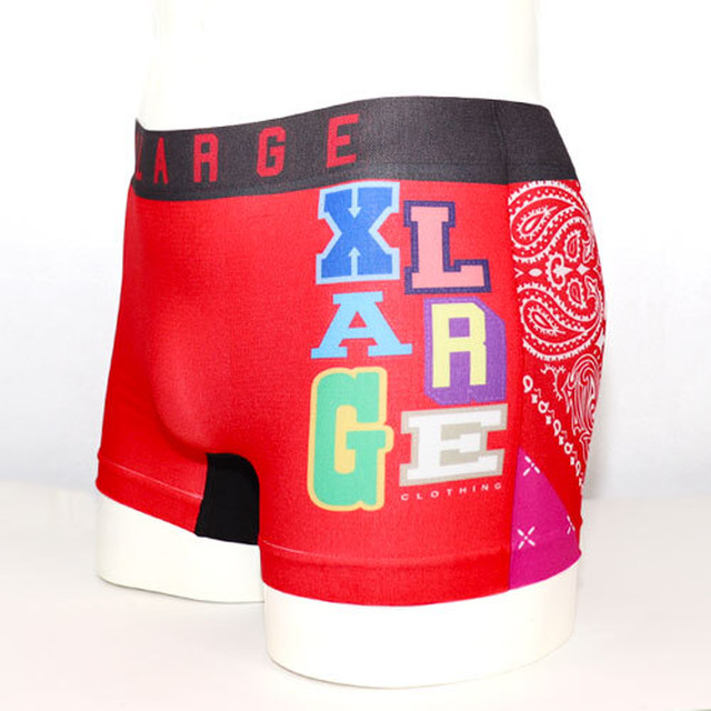 Xlarge Xl 成型バンダナ Red エクストララージ メンズ シームレス ボクサーパンツ Luxzunderwear