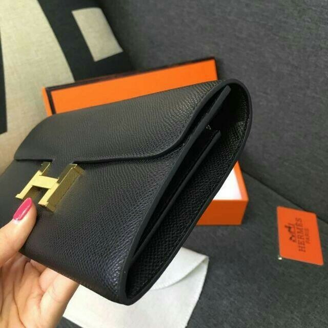 Hermes エルメス 長財布 ブラック メンズ Iagamuk