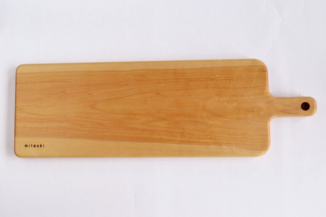 桜 格子柄のカッティングボード Lサイズ Cutting Board 格子 0050 B 桜 チェリー Atelier Mitsuki