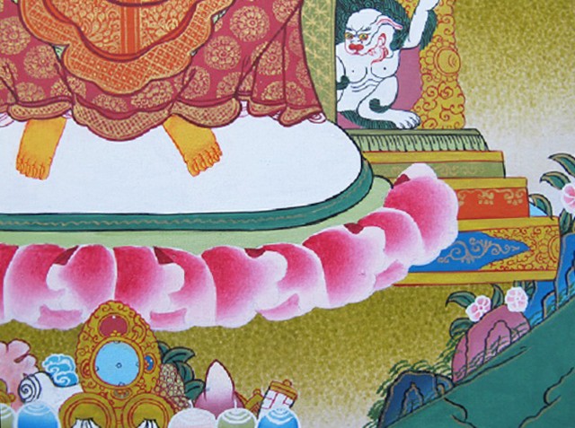 手描きタンカ マイトレーヤ 弥勒菩薩 Tk56 Aradhana アラダナ