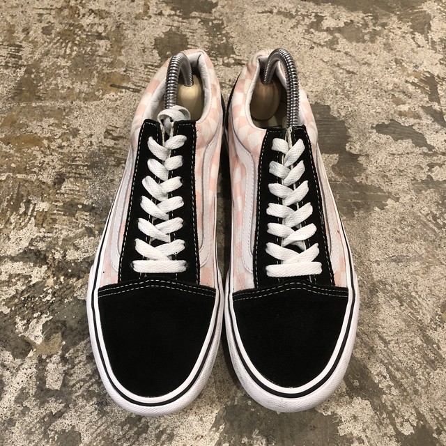 厚底スニーカー Vans バンズ オールドスクール スニーカー 23 5cm 黒 白 ピンク 高円寺古着 Slat Albatross Vintage