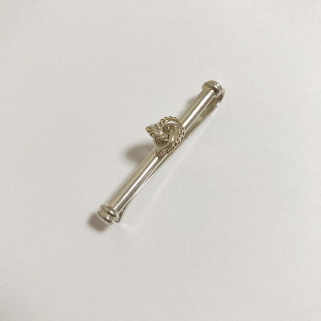 ティファニー ネクタイピン Sv925 K18 スターリングシルバー フォーマル ビジネス メンズ Aspiration01