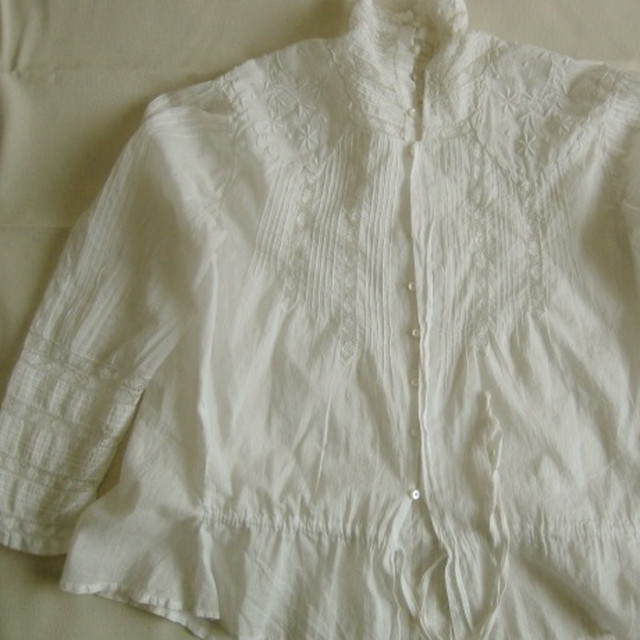 フランスアンティークビクトリアンブラウス Merletto D Orsetto