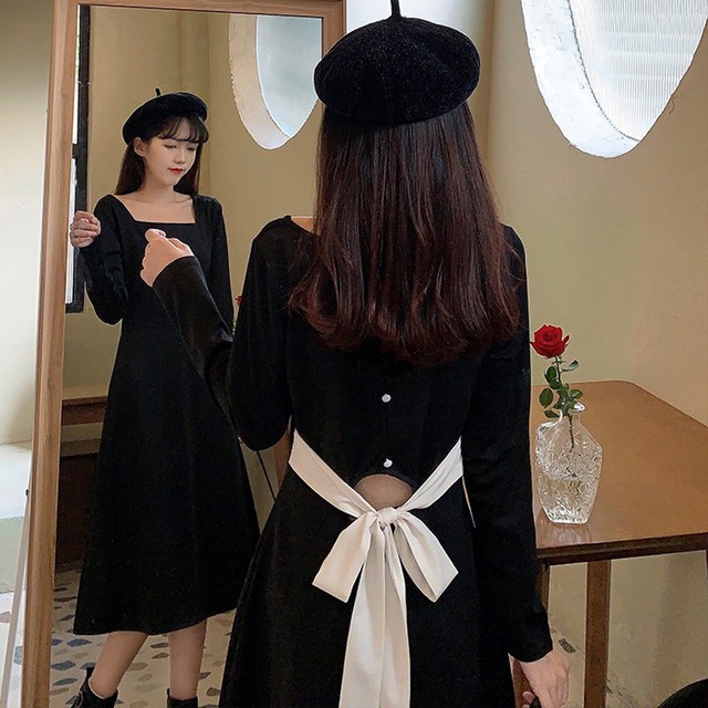 ロング丈ワンピース カジュアルワンピース レディースファション S M L 折り襟 長袖 着痩せ 合わせやすい レトロ シングルブレスト グリーン 緑 可愛い 3 550 ロング丈ワンピース リボン付き 大きいサイズ M L Ll 3l 4l 5l 激安 着痩せ ブラック 黒い 2 580