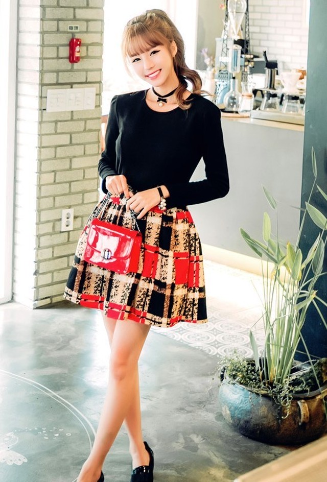 送料無料 おまけ付 ワンピース 秋冬 新作 レディースファッション 長袖 チェック チェック チェック柄 トレンド 通販 秋 冬 レディースアパレル Kosy