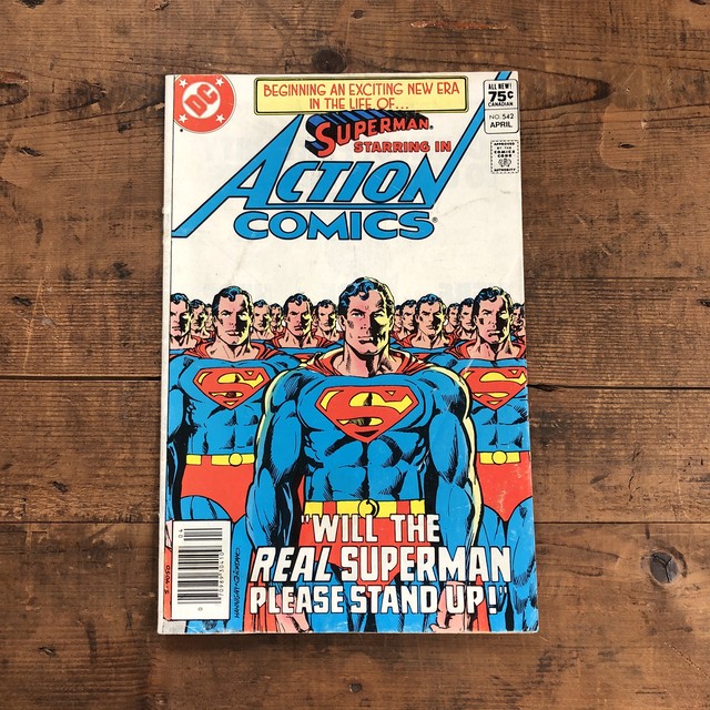 ヴィンテージ アメコミ Superman Starring In Action Comics No 542 Apr スーパーマン 英語 E Vintage ヴィンテージ 洋書 雑貨のお店