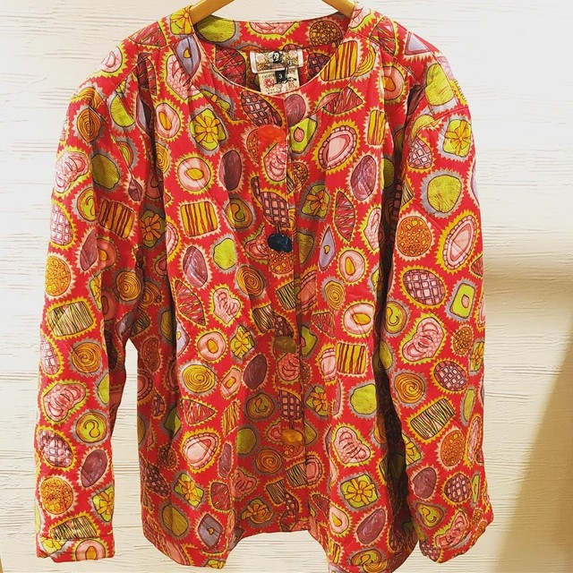 レビューを書けば送料当店負担 70 S ビンテージ ヒッピー ジャケット 総柄 ブルゾン Crazyshark Com Co