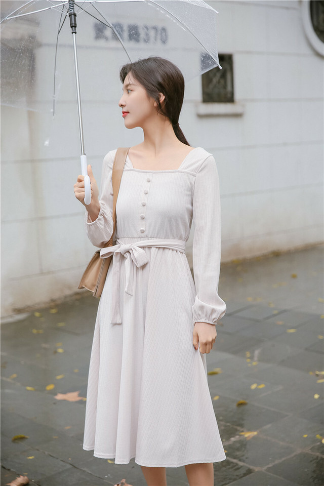 日本製 レディース ワンピース 春 おすすめ 春物 トレンド 人気 売れ筋 長袖 膝丈 フレア ベルト Vネック ハイウエスト 大人 上品 女子会 通勤 奇跡の再販 Www Iacymperu Org