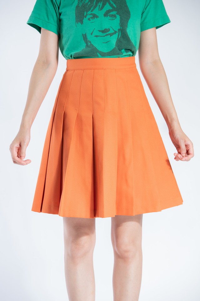 Stussy Orange Pleats Skirt ステューシー オレンジ プリーツ スカート Refresh