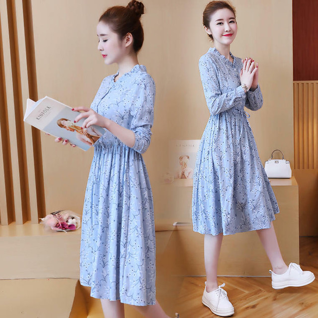 ワンピース オータムカラー 秋 トレンド パステル パステルカラー 春 ひざ丈ワンピース ひざ丈 体型カバー おしゃれ デート お出かけ フリフリ フリル おしゃれワンピース I447 Bshop