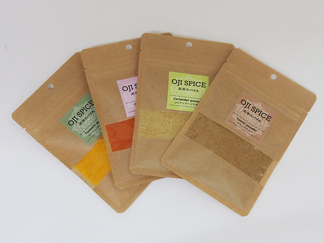 小袋スパイス4種類セットa 王寺スパイス Oji Spice オリジナルスパイス販売