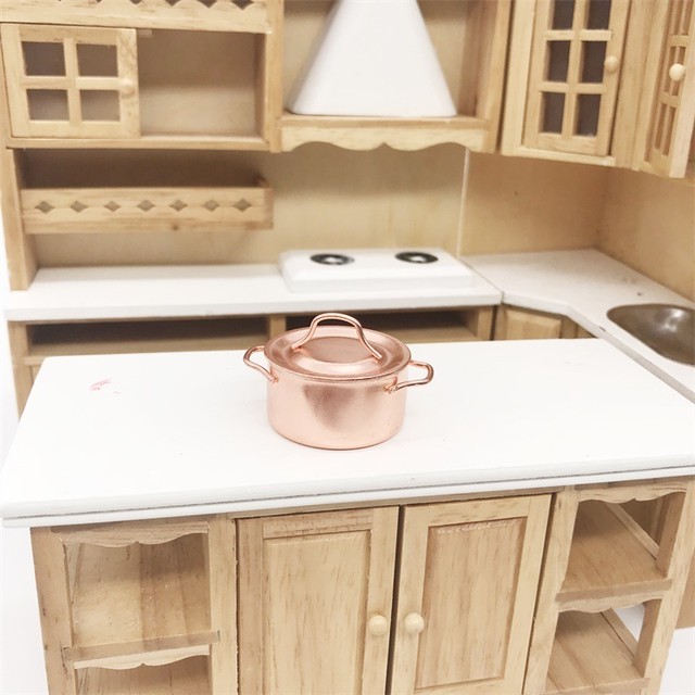 ミニチュア 雑貨 鍋 キッチン用品 材料 和風 キット アメリカン ドールハウス インテリア Hummingf