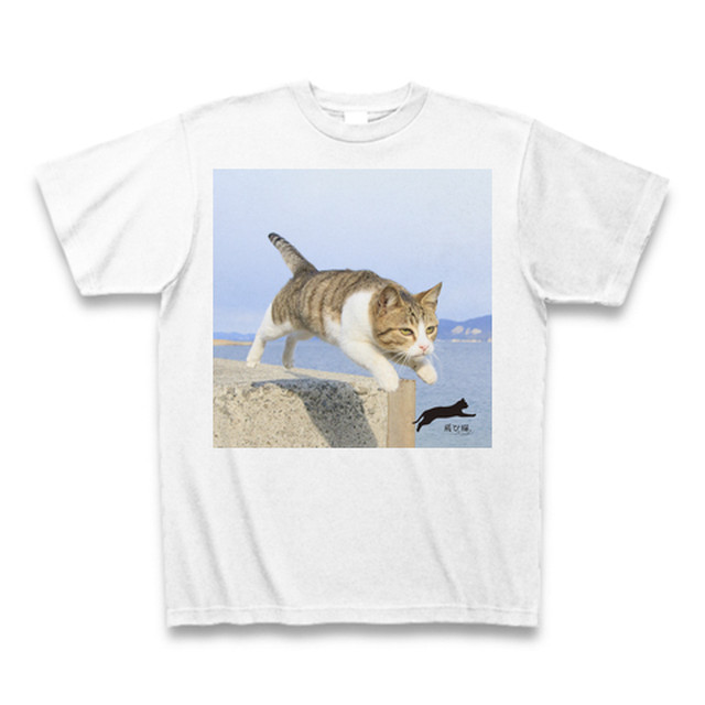 飛び猫tシャツ1 送料無料 猫雑貨のお店 飛び猫商店