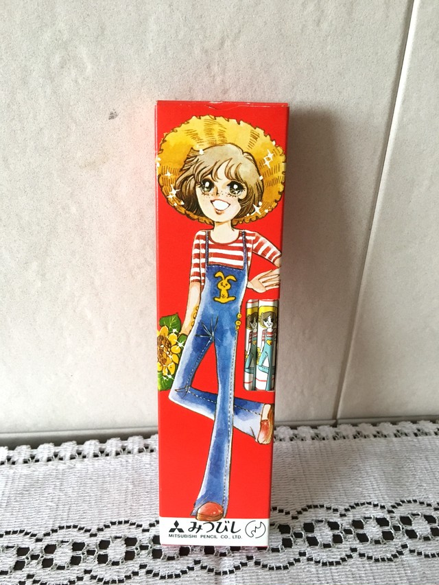 昭和レトロ ジーンズ女の子 三菱鉛筆 1ダース レトロ雑貨 チェリッシュ