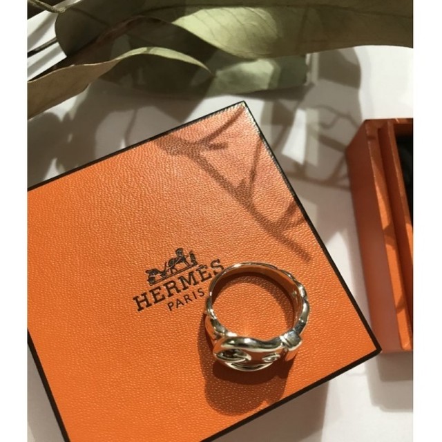 新作割 Hermes リング ベルト Silver 925 シルバー Ring Accessory エルメス J Marmie Vintage Select