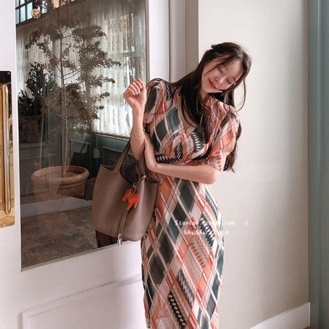 デザインワンピース レディースワンピース 可愛い 春夏 フェミニンスタイル お嬢様 デート 韓国ファッション 半袖 きれいめ K0277 Shopmall To You