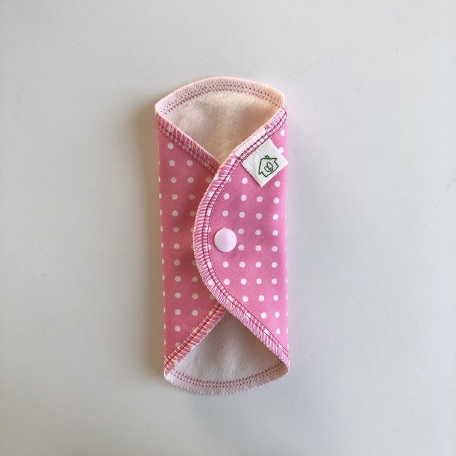 布ライナースクエアタイプ ツネさん ドット 布ナプキンのループラス