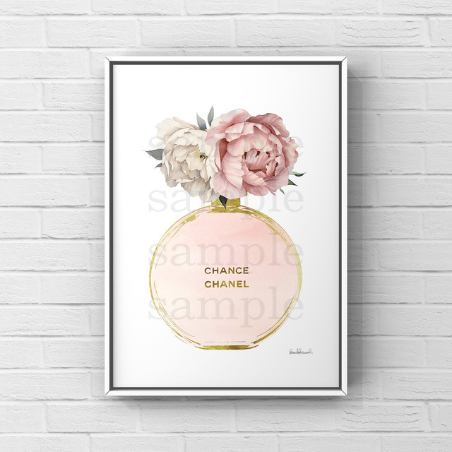 A3 776 シャネル 香水 フラワー アートポスター Sena S Artgallery オマージュ アートポスター