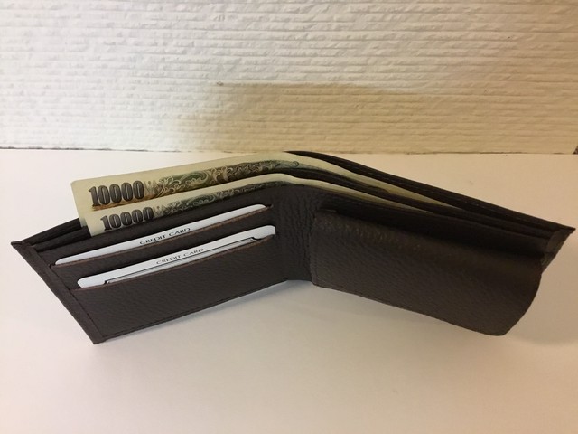 メンズ 定番２つ折り財布 とても上質 軽い かばん屋partner