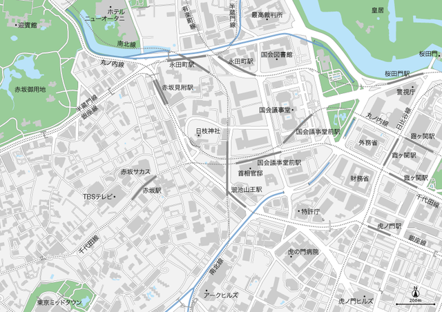 東京 赤坂 永田町 霞ヶ関 イラストレーターデータ Eps 地図素材をダウンロードにて販売するお店 今八商店