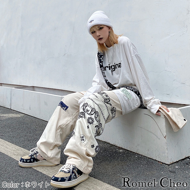 お支払い確認後日以内発送 Romelcheo スナップ 切替 アシメ パンツ バンダナ柄 ペイズリー柄 プリント 2way ストレート メンズ レディース ユニセックス 韓国 ゆったり カジュアル ストリート ファッション 原宿系 Hiphop スケーター ロメルチェオ Romelcheo お支払い確認後日以内発送 Romelcheo スナップ 切替 アシメ パンツ バンダナ柄 ペイズリー柄 プリント 2way ストレート メンズ レディース ユニセックス 韓国 ゆったり カジュアル ストリート ファッション 原宿系 Hiphop スケーター ロメルチェオ Romelcheo