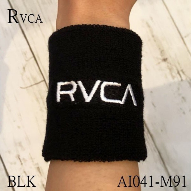 Ai041 M91 ルーカ リストバンド メンズ 2個セット スポーツ プレゼント 海 夏 ブラック ホワイト 黒 白 Rvca Wrist Band X2 Rvca Beachdays Okinawa