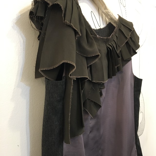 大感謝セール Marni マルニ 異素材 ワンピース ひざ丈ワンピース Csjla Pe