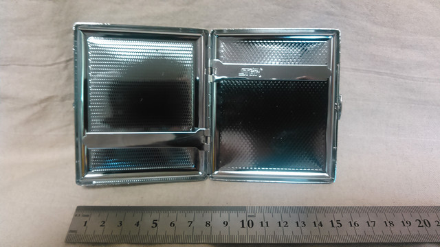 新品 ステンレスたばこケース 新品 Star星 高級タバコケース ステンレス シガレットケース H61 C714 シルバー アラベスクd 古物商 あまてらす