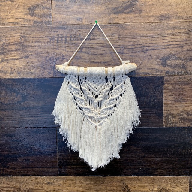 マクラメ編みタペストリー Mサイズ K Smile