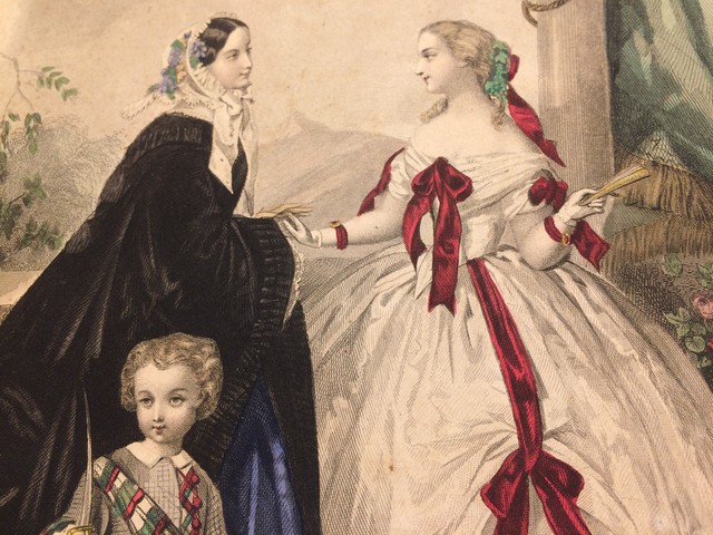 フランスのファッション画 B 3 Antique Chocolat