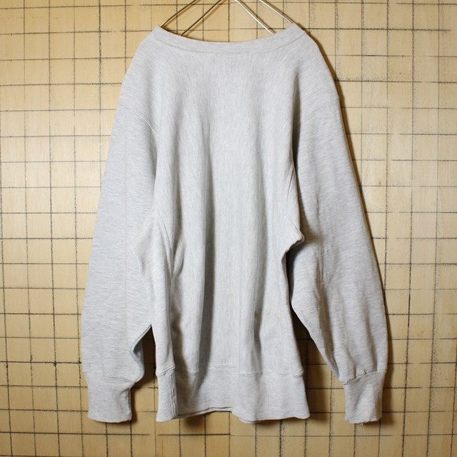 Usa製 無地 Vガゼット スウェット 古着 霜降りグレー トレーナー メンズl相当 Rugged Sweats 古着屋ataco Garage