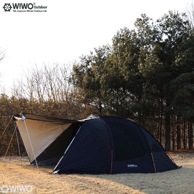 Wiwo ウィーオ ブラックシェルターテント Lサイズ 韓国アウトドアギア Ncolor