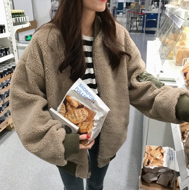 元のボア ブルゾン レディース 人気のファッション画像