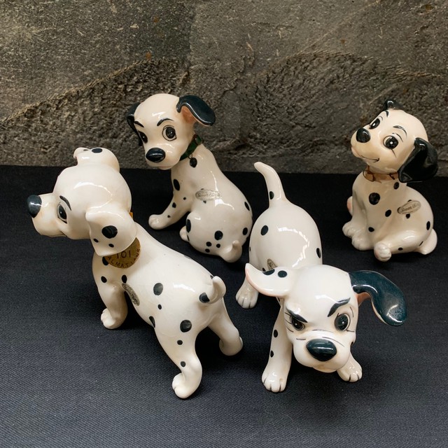海外輸入 お宝 瀬戸ノベルティ 陶器 ウォルトディズニー 101匹わんちゃん キャラクターグッズ