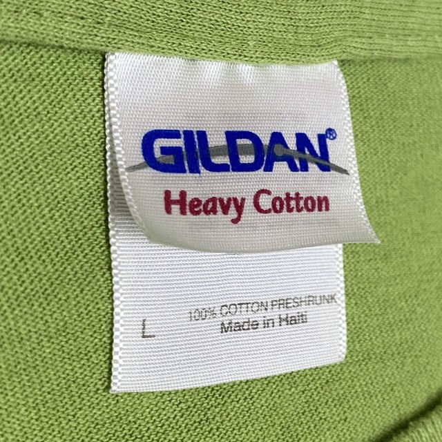 00 S アメリカ 企業 Tシャツ キャラクター バック プリント 黄緑 Kq