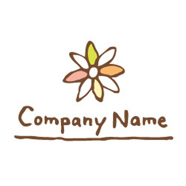 花モチーフの可愛いロゴ Select Natu Logo