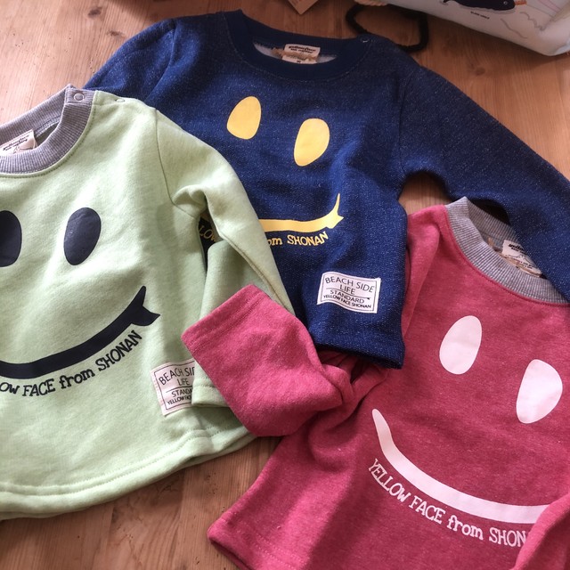 裏起毛 長袖 トレーナー Smileピンク 2tr1110 8 子供服 キッズ 男の子 女の子 90cm 100cm 110cm 1cm 130cm イエローフェイス Yellowface Yellowface イエローフェイス 湘南子ども服 通販 Base サイト