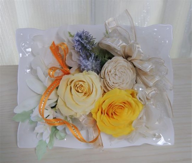 プリザーブドアロマフラワー 五行 土 黄 Angel Aroma Shop