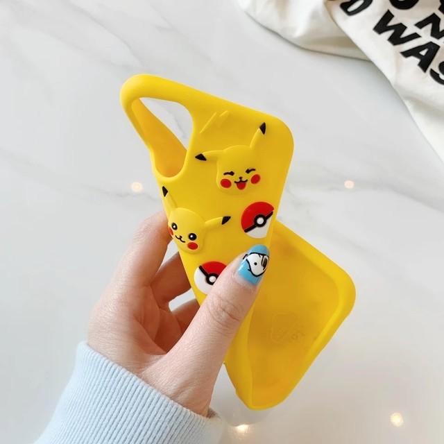 Iphone Iphoneケース Iphoneカバー Iphone11 シリコン ピカチュウ ポケモン モンスターボール Kandimart