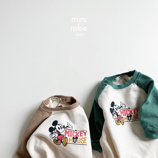 即納 Mickey Mouse Rompers Minirobe ディズニー韓国子供服なら Mes Favoris