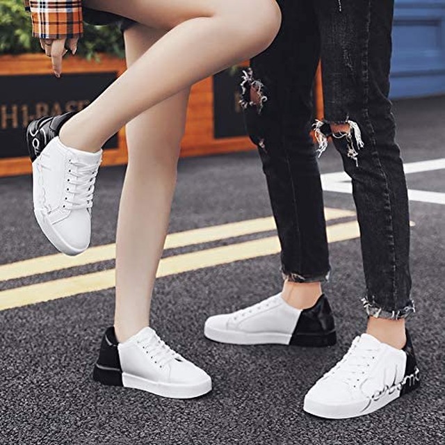 Jpcs Miaomise ペアルック スニーカー カップル ペアシューズ ペア お揃い Shoes 運動靴 レースアップ ランニングシューズ 結婚記念日 結婚お祝い プレゼントメンズシューズ レディース ファッション ダンス靴 男女兼用 韓国風 オシャレ Az Japan Classic Store