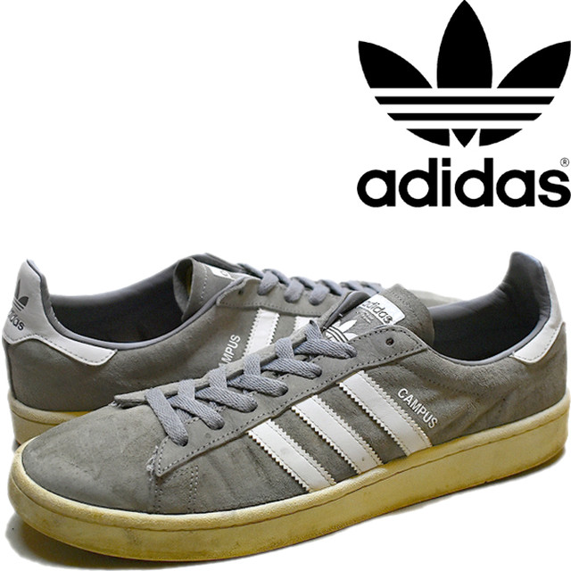 1点物 アディダスadidasキャンパス灰色スエードスニーカー古着メンズ28 5レディースokアメカジ 90sストリート スポーツmixシューズ 古着屋カチカチ 東京都北区 Jr王子駅前で実店舗展開中 通販もok Tokyo Japan