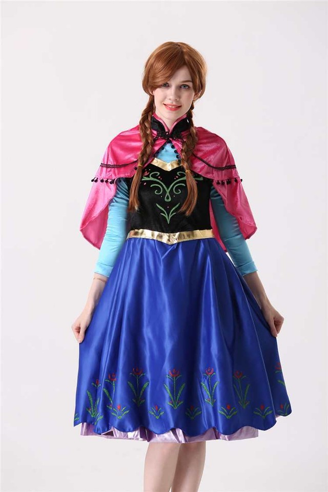 ハロウィン アナと雪の女王 マント コスプレ コスチューム ワンピース ドレス ひざ丈 秋 冬 イベント パーティー プリンセス Like Fashion