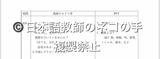 教案 ほうがいい 風邪をひきました どうしますか 千手ねこ本舗